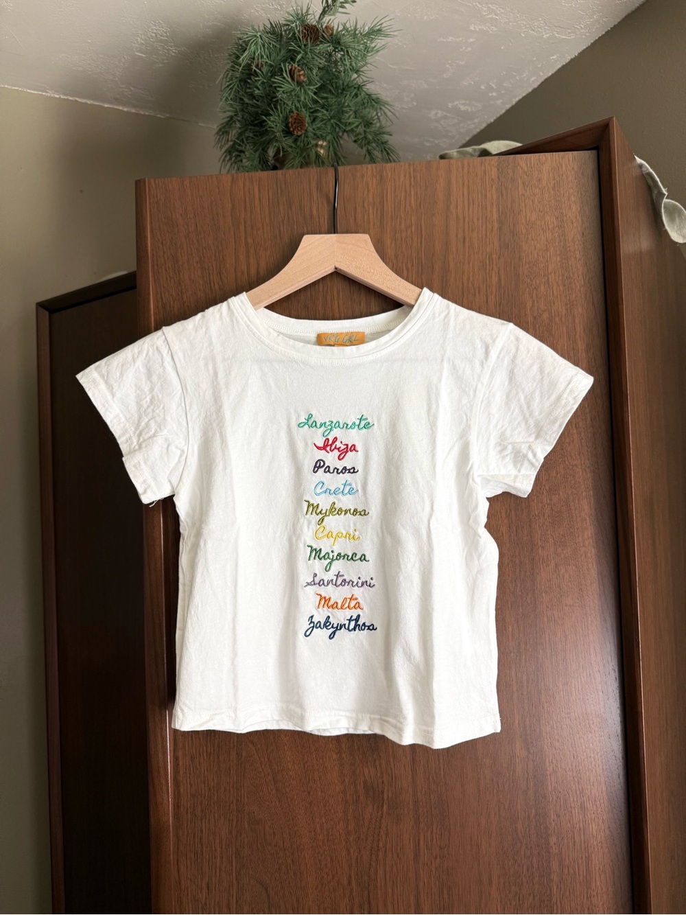 Vrg Girl Greek Island Baby Tee xs